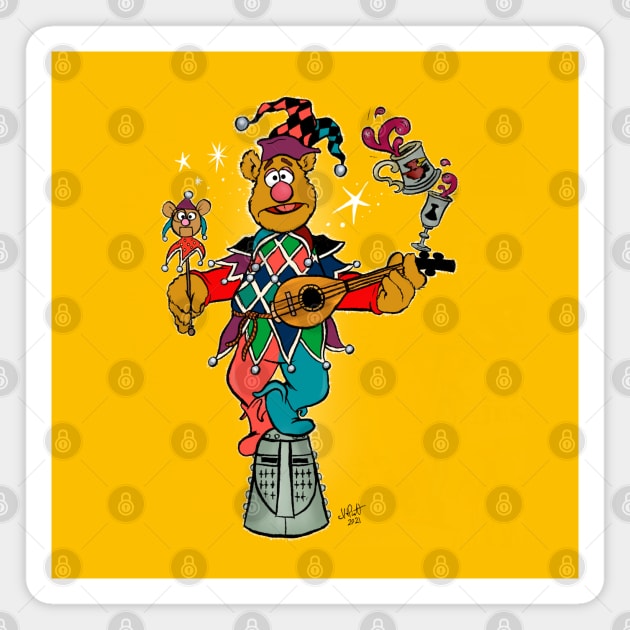 Fozzie Bear - Court Jester Magnet by UzzyWorks